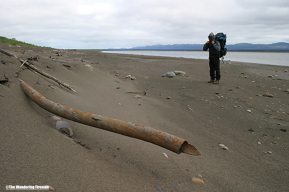 "Evidence of the pipeline on the Canol Heritage Trail."