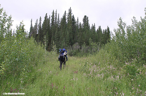 "Trailhead of the Canol Heritage Trail."