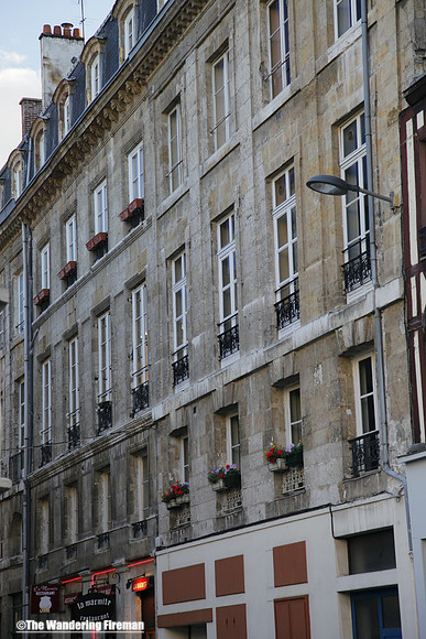 Paris city scape street scene