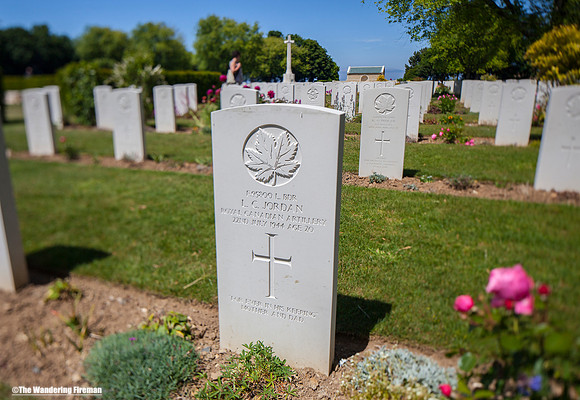 Cemetery for fallen Canadian soldiers in Normandy France