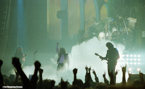 Ronnie James Dio and Tony Iommi of Black Sabbath