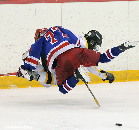 Ice hockey game body check