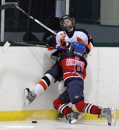 Body check in ice hockey