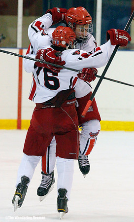 Happy goal celebration