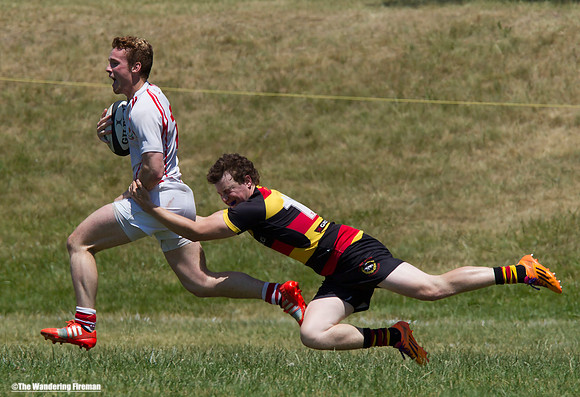 Sprinting with the rugby ball