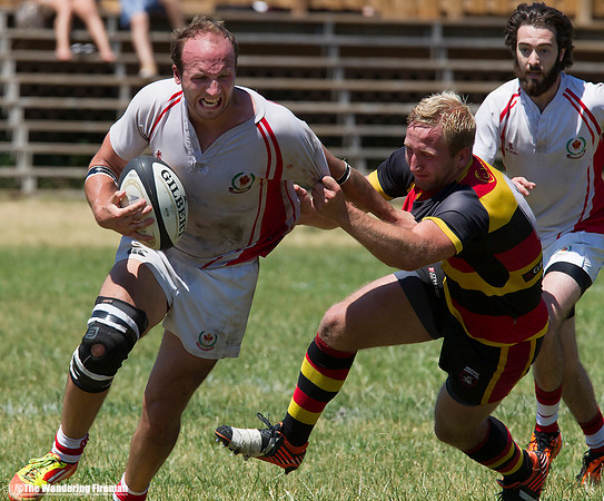 Breaking free from a rugby tackle
