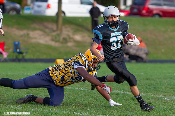 Breaking from a tackle