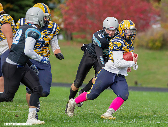 Rushing with the football