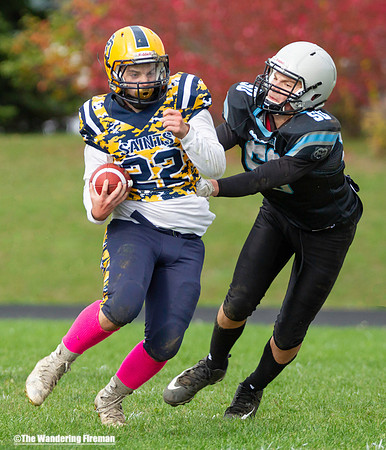 Breaking a football tackle
