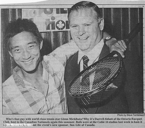 Mississauga News Glen Mitchibata hamming it for the camera