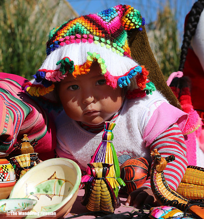 Colourful Peruvian child