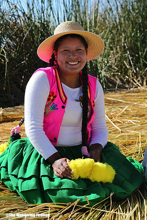 Colourful Peruvian woman