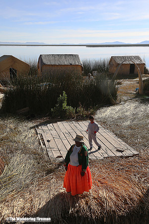The floating islands of Lake Titicaca