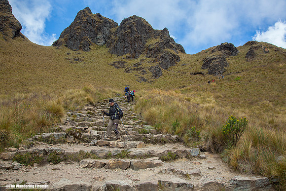 Descending from Dead Woman's pass