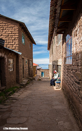 Street scene on Amantani Island