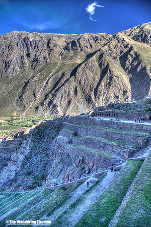 Terraced fields in Ollontaytambo Peru