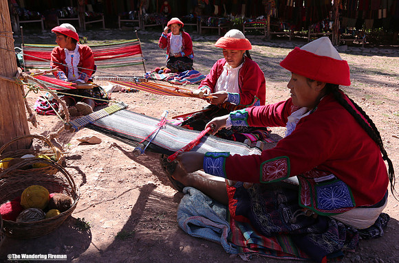 Peruvian wool dyers.
