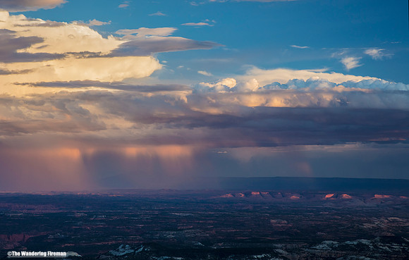 Distant rainstorm in Utah