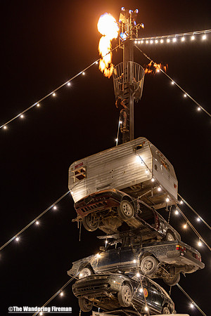 The "Car-B-Que" art project at Burning Man