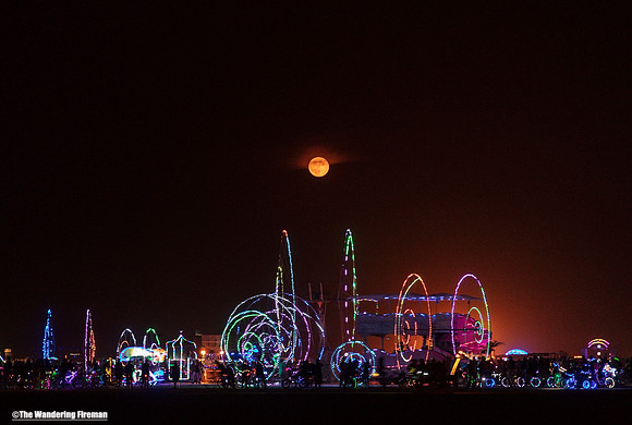 The Color Wheels art project at Burning man
