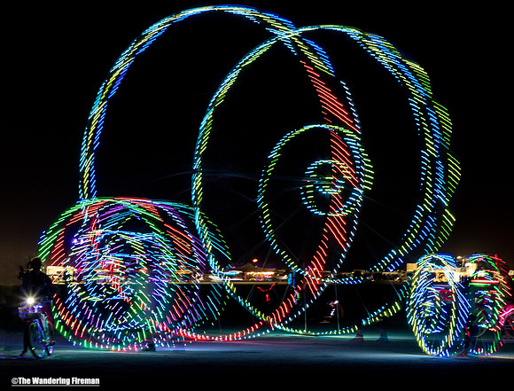 Color Wheels art project at Burning Man