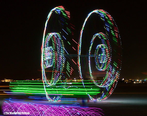 The Color Wheels art project at Burning Man
