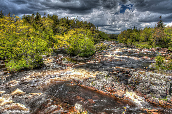 Scenic river in Nova Scotia