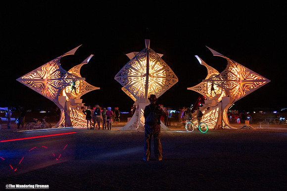 Helios art project of Burning Man