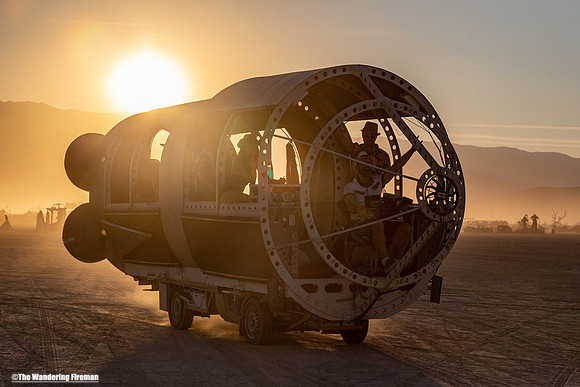 Mutant art car at Burning Man
