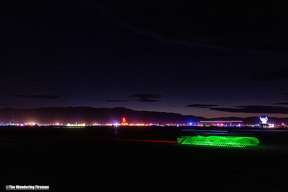 Mutant art car on the playa of Burning Man