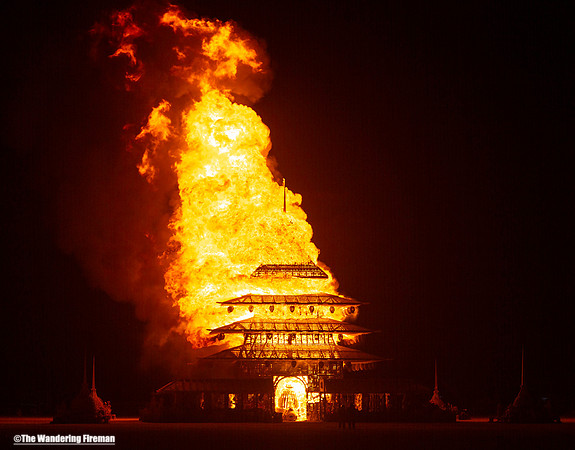 The "Temple Project" of Burning Man blazes