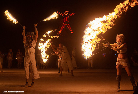 The Fire performers at Burning Man in Black Rock City