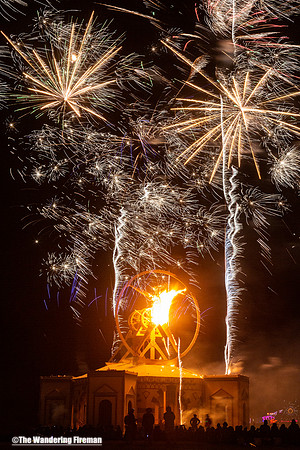 Burning Man blaze.