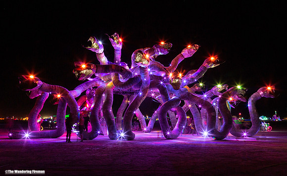 The "Medusa Madness" art project at Burning Man