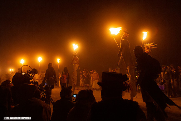 The torch bearers at Burning Man 2016