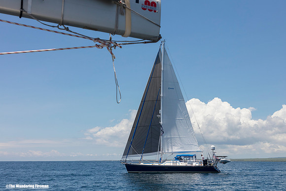 Setting sail for Hiva Oa from Santa Cruz, Galapagos Islands