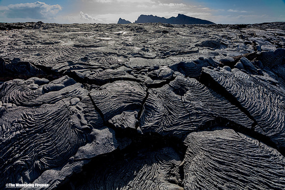 Lava on Santiago Island 9