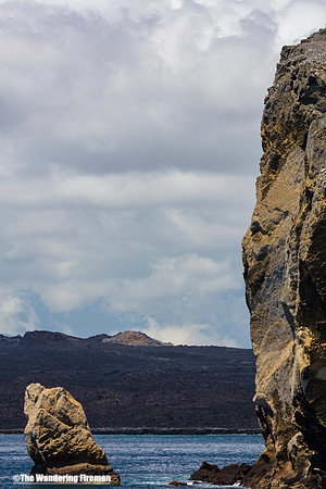 Rocky coast of the Galapagos Islands