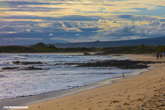 Scenic beach on Isabela Island of the Galapagos Islands