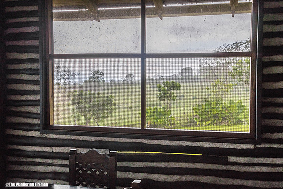 Window in a building on Isabela Island, Galapagos Islands