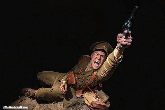 A soldier display in the Gallipoli display in the Te Papa Tongarera museum of Wellington New Zealand
