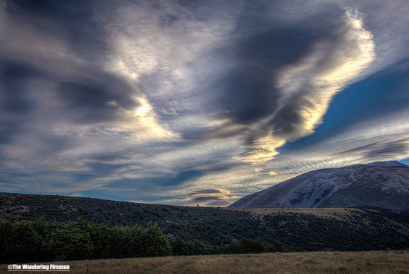Cloud formations are brewing over Arthurs Pass New Zealand