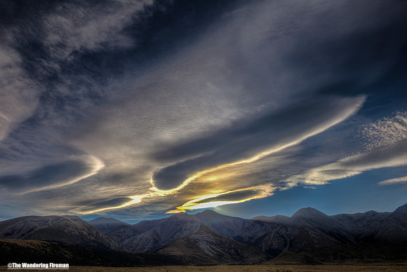 Cloud formations in Arthurs Pass New Zealand 2