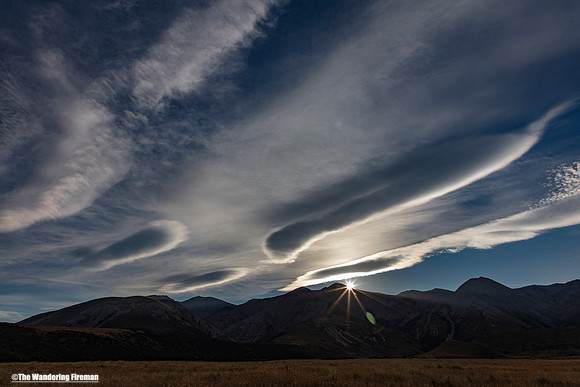 Cloud formations of Arthurs Pass New Zealand