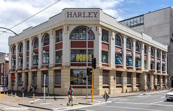 Earthquake damaged condemned building in Christchurch New Zealand