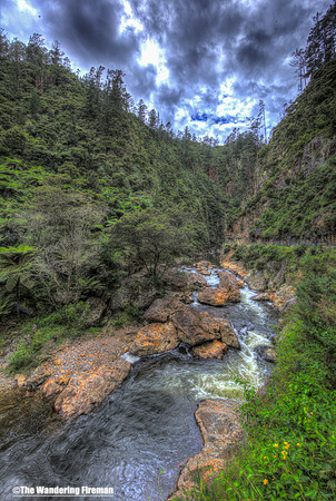 Karangahake Gorge in the north island of New Zealand