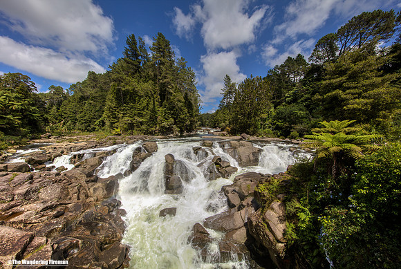 McLaren Falls in northern New Zealand