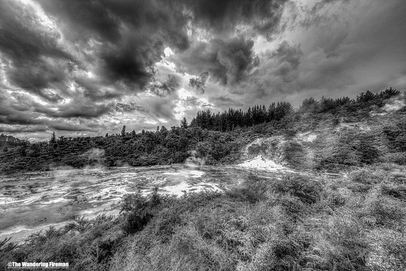 Orakei Korako geothermal pools of north New Zealand