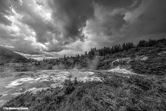 Orakei Korako geothermal pools of northern New Zealand