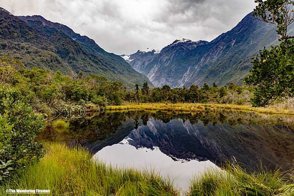 Peters pool in Franz Josef glacier in New Zealand